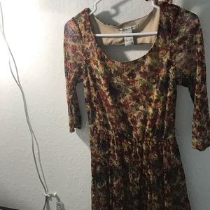 brown lace dress